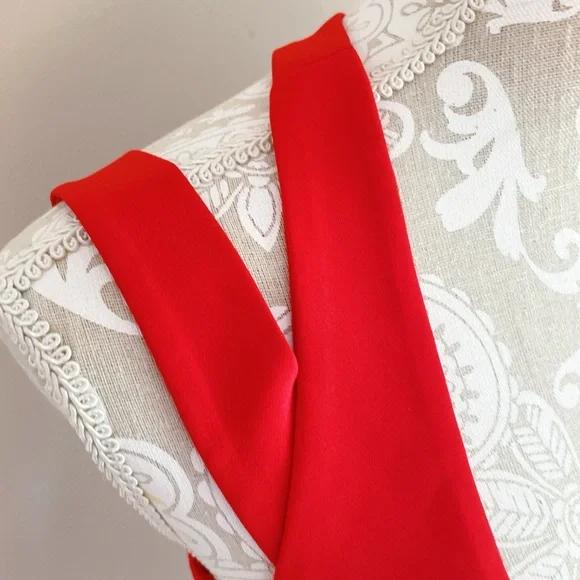 Milly Red Cutout Sheath Dress Size 4 – Fitted Cocktail Party Dress - Picture 5 of 9